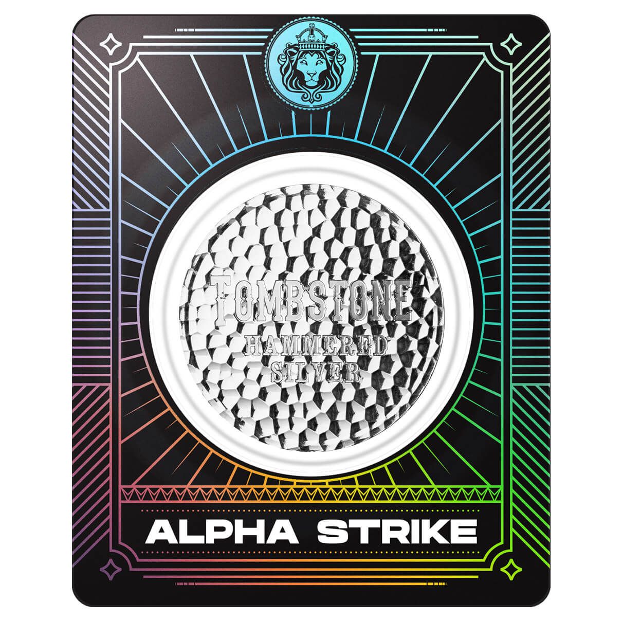 Tombstone Hammered 1 oz Silver Round – Alpha Strike