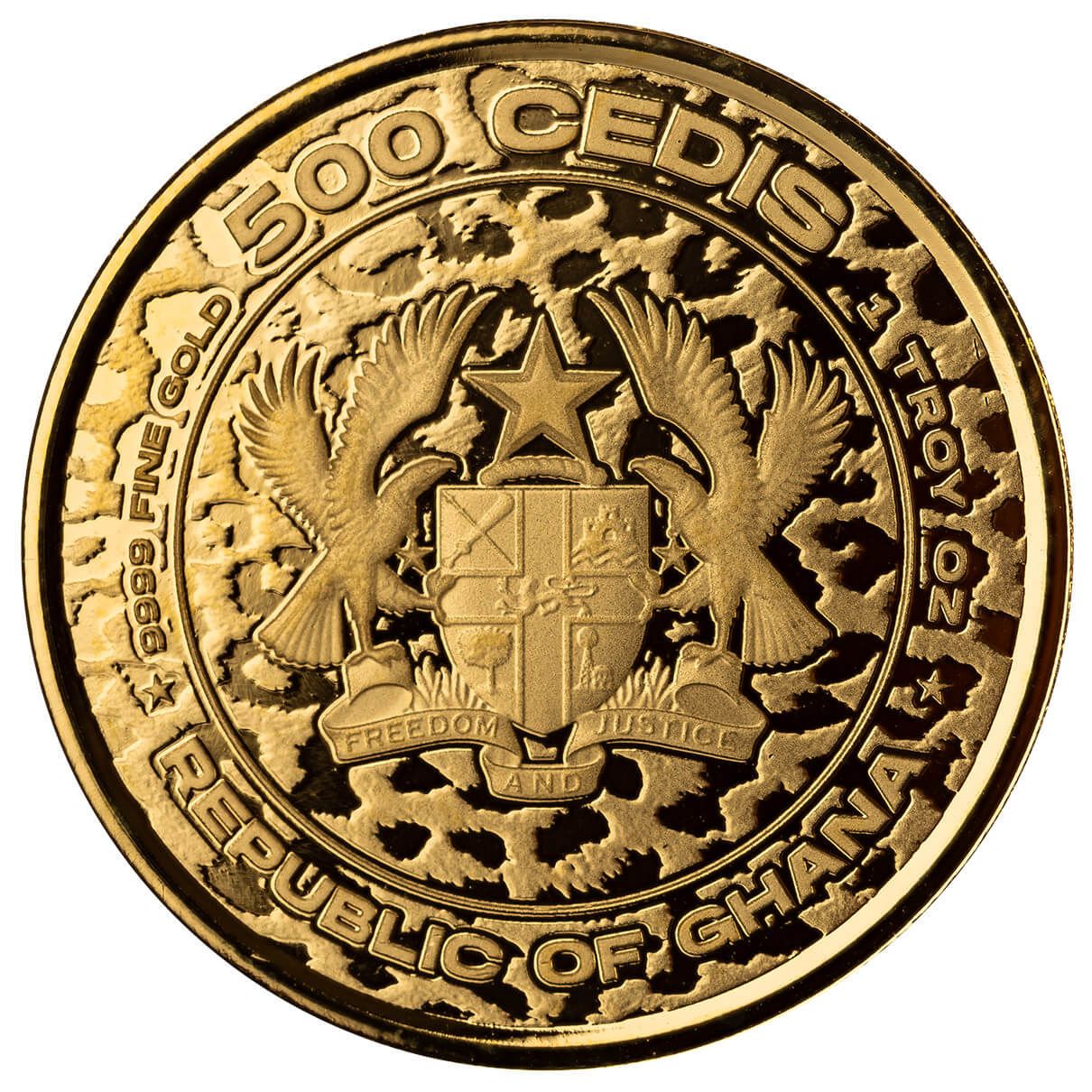 2023 Ghana African Leopard 1 oz Gold Proof Coin