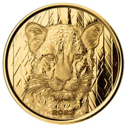 2023 Scottsdale Mint Ghana Leopard 1 Troy Ounce 9999 Fine Gold Proof Coin 06