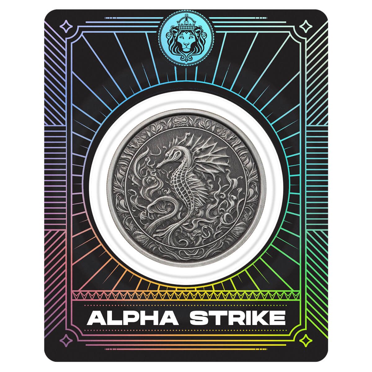 2023 Samoa Seahorse 1 oz Silver Antique Coin Alpha Strike
