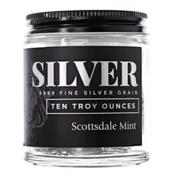 2024 Scottsdale Mint Pure Casting Silver 10 Troy Ounces 9999 Fine Silver Grain Shot 06