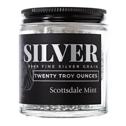 2024 Scottsdale Mint Pure Casting Silver 20 Troy Ounces 9999 Fine Silver Grain Shot 06