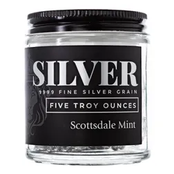 2024 Scottsdale Mint Pure Casting Silver 5 Troy Ounces 9999 Fine Silver Grain Shot 07