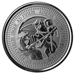 2024 Scottsdale Mint Samoa Saint George And The Dragon 1 Troy Ounce 999 Fine Silver Proof Like Coin 6