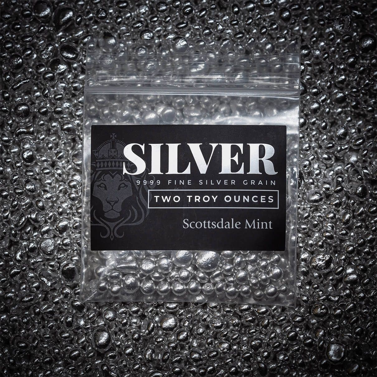 silver.shot② Silver Shot 2 Troy oz .9999 Fine Silver Casting Grain Bag