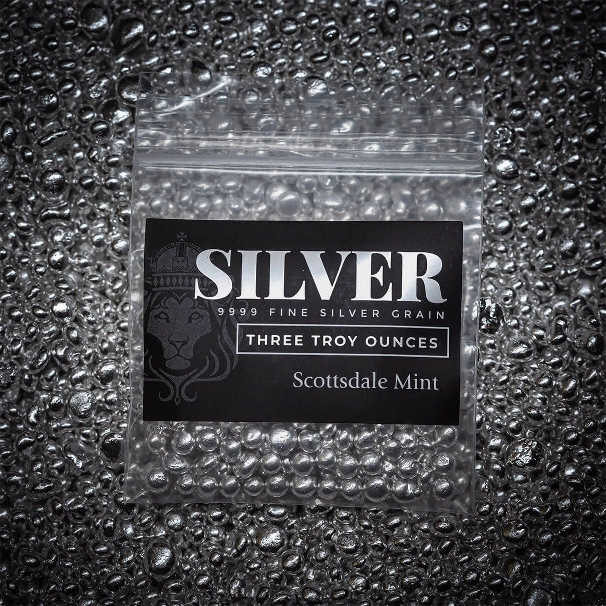 Silver Shot 3 Troy oz .9999 Fine Silver Casting Grain Bag