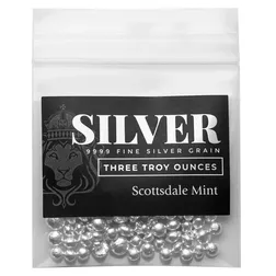 2024 Scottsdale Mint 3 Troy Ounce 9999 Fine Silver Casting Grain Shot Bag 07