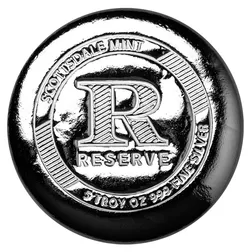 2024 Scottsdale Mint Reserve 5 Troy Ounce 999 Fine Silver Button 02