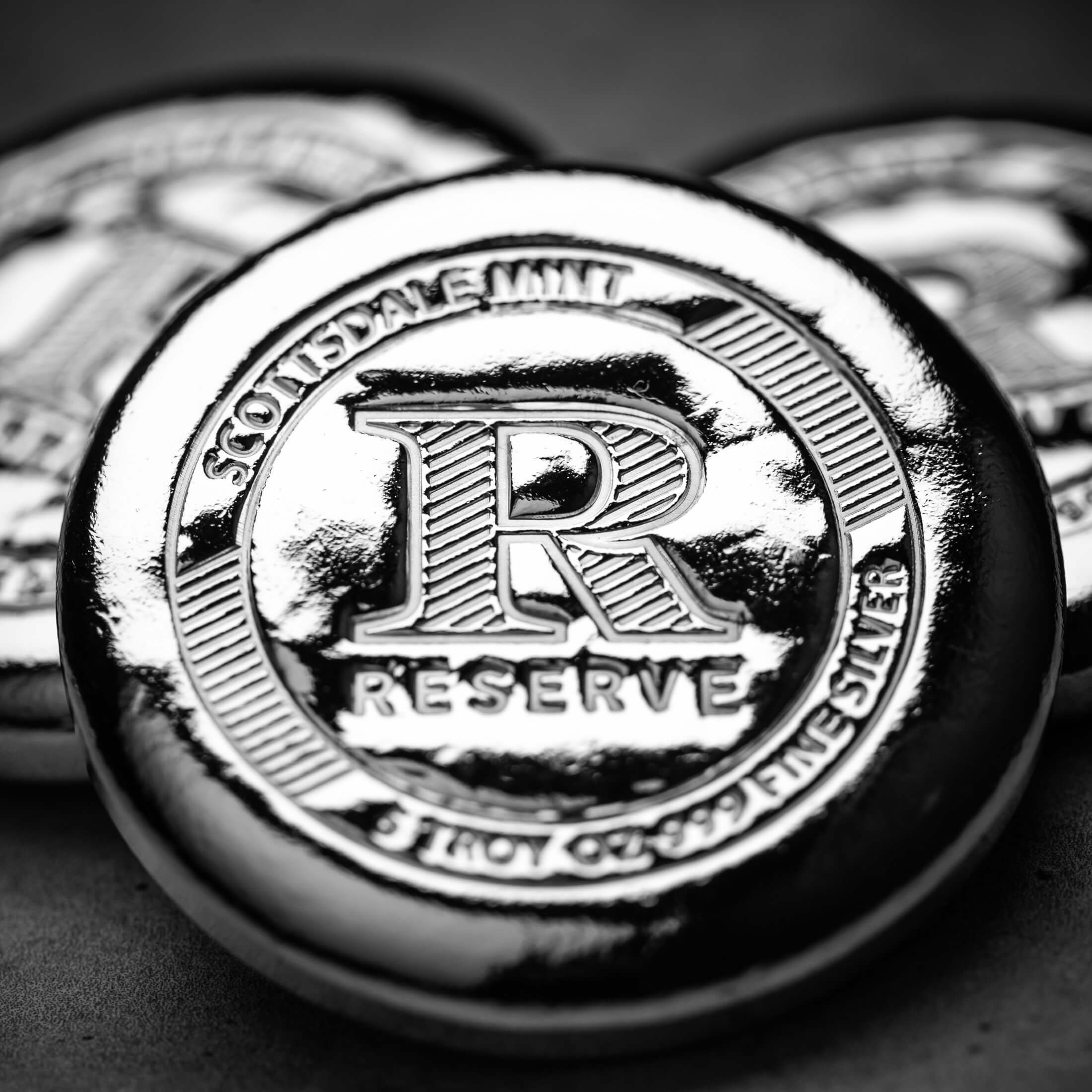 Scottsdale Reserve Button 5 oz Silver Round