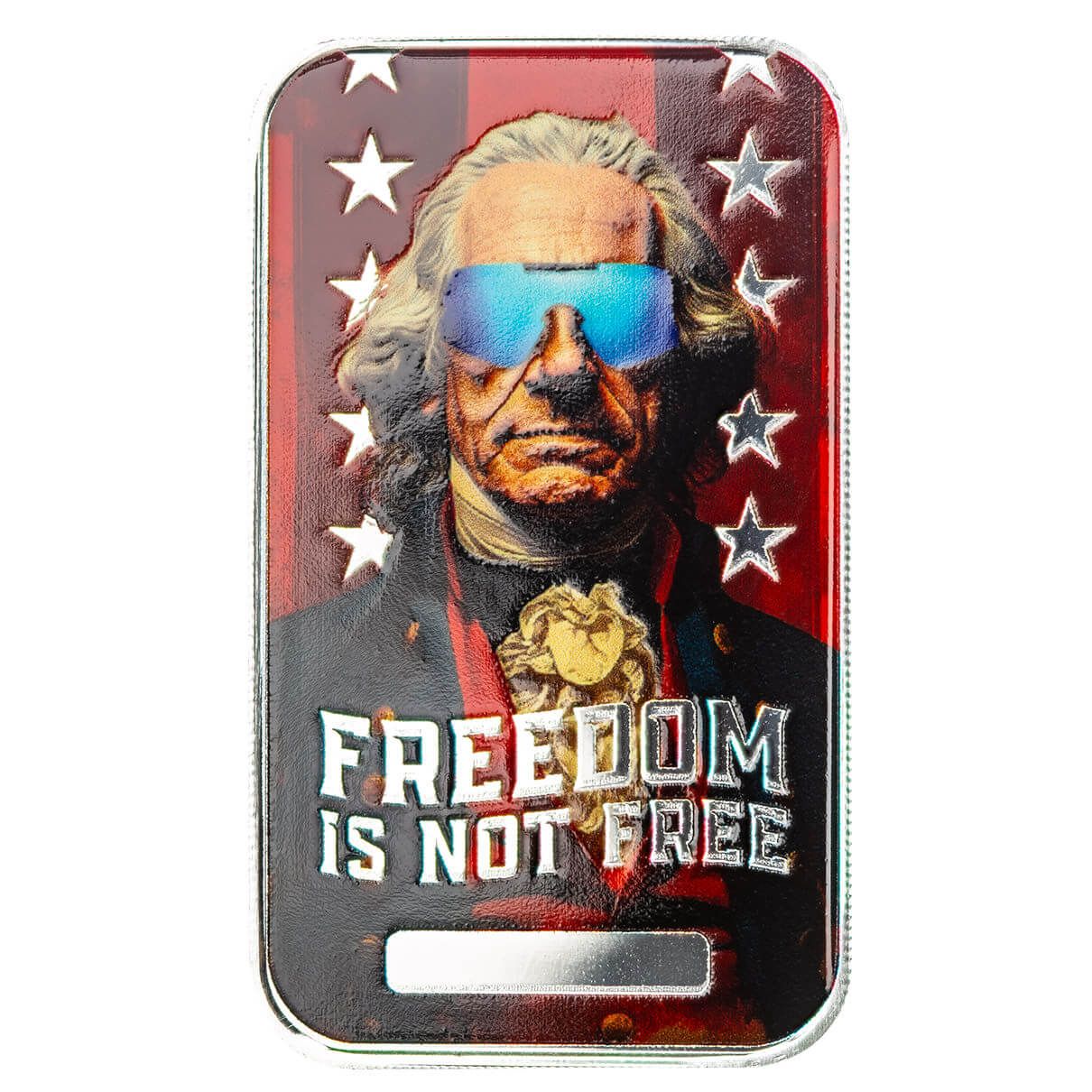Scottsdale Freedom is Not Free 1 Troy oz .999 Silver Color Bar