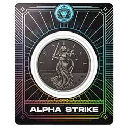 2024 Scottsdale Mint Gibraltar Lady Justice 1 Troy Ounce 999 Fine Silver Antique Coin 09 Alpha Strike