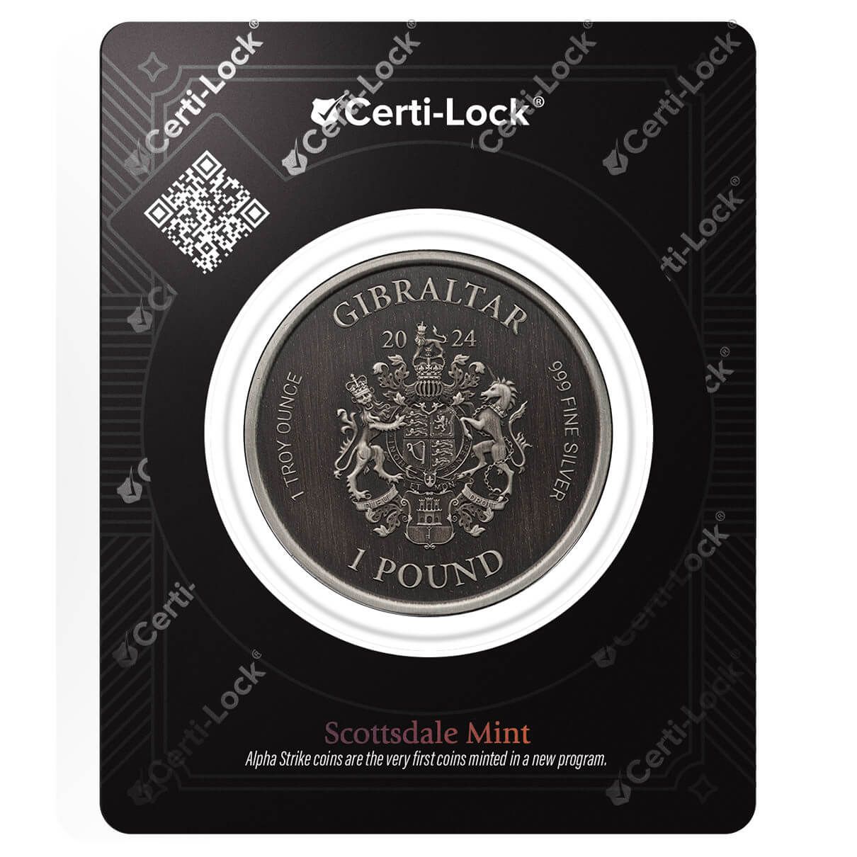 2024 Lady Justice 1 oz Silver Antique Coin - Alpha Strike