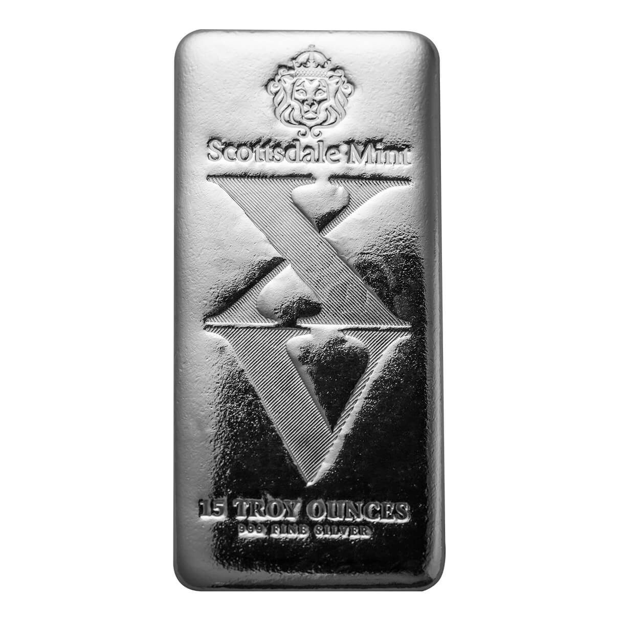 Imperium Collection | “XV” 15 oz 999 Fine Silver Cast Bar