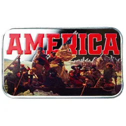 Scottsdale Mint America Crossing The Delaware 1 Troy Oz 999 Silver Color Bar 06