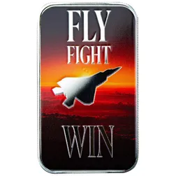 Scottsdale Mint Fly Fight Win Airforce 1 Troy Oz 999 Silver Color Bar 06