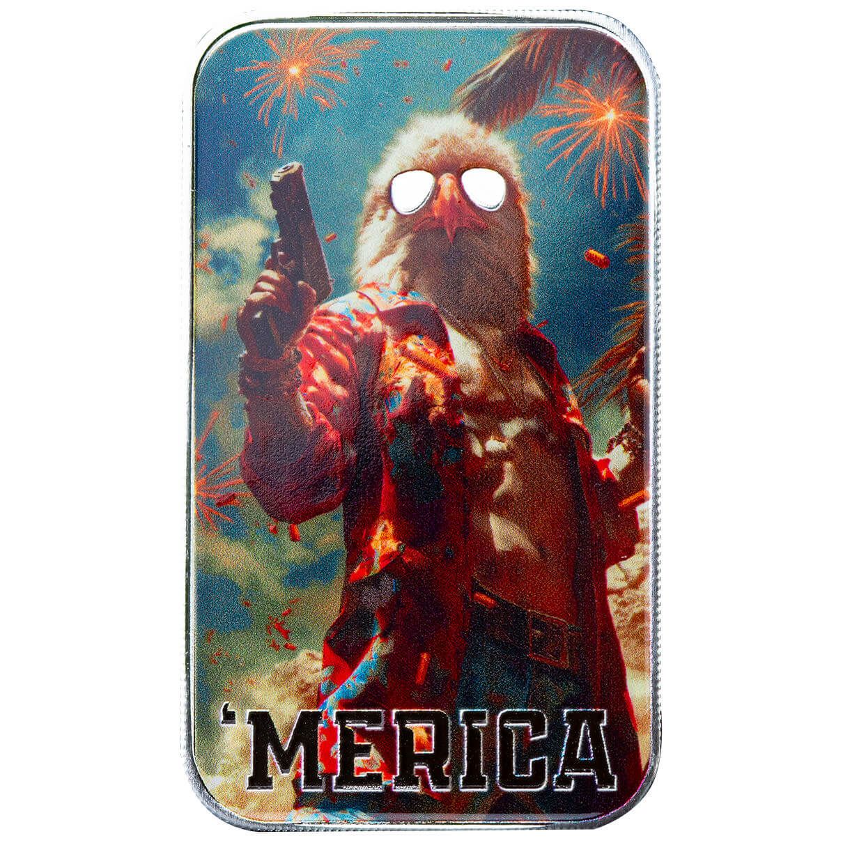 Crystal of Argus Armaments Foil 1枚 Scottsdale 'Merica Eagle 1 Troy oz .999 Silver Color Bar %