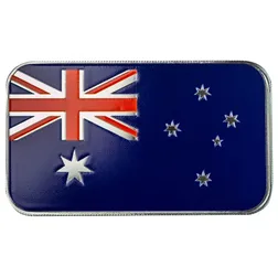 2024 Scottsdale Mint Australia National Country Flag 1 Troy Ounce 999 Fine Silver Color Bar 02