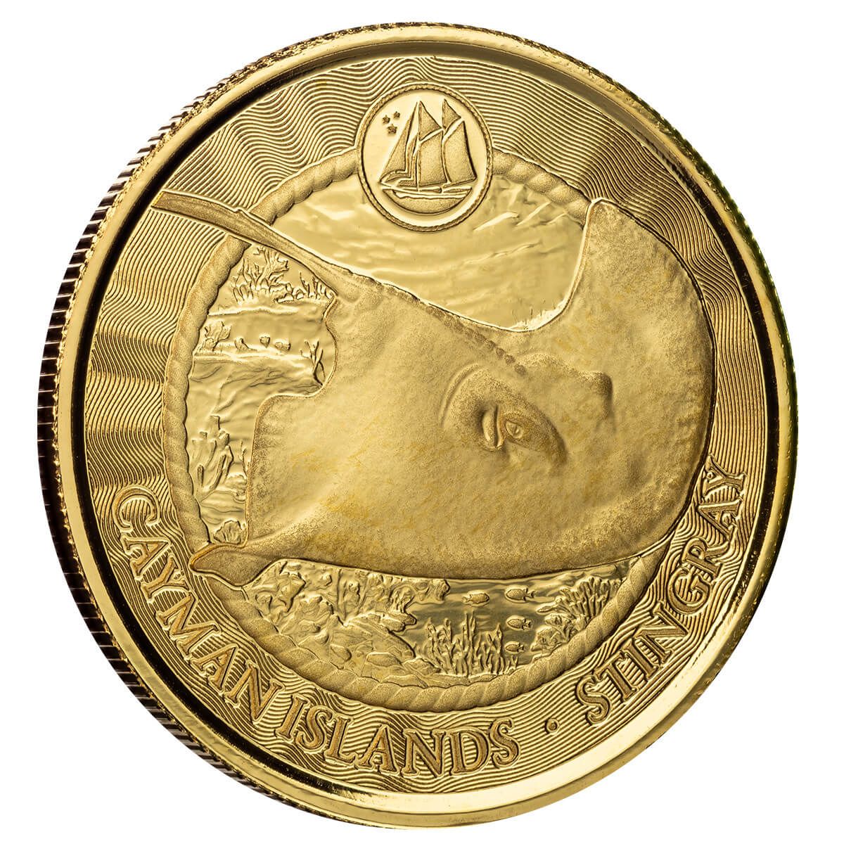 錦鯉　金貨　2012New Zealand 2025 Cayman Islands | Stingray 1/10th Troy oz 9999 Fine Gold