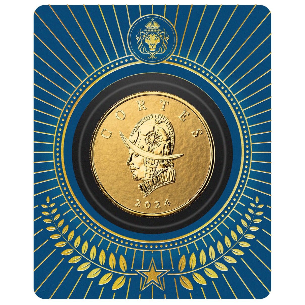 2024 Liberia Commander Series Hernan Cortes Bust 1 Troy oz