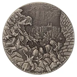 2024 Biblical Series | Walls Of Jericho 2 Oz Silver Antique Coin