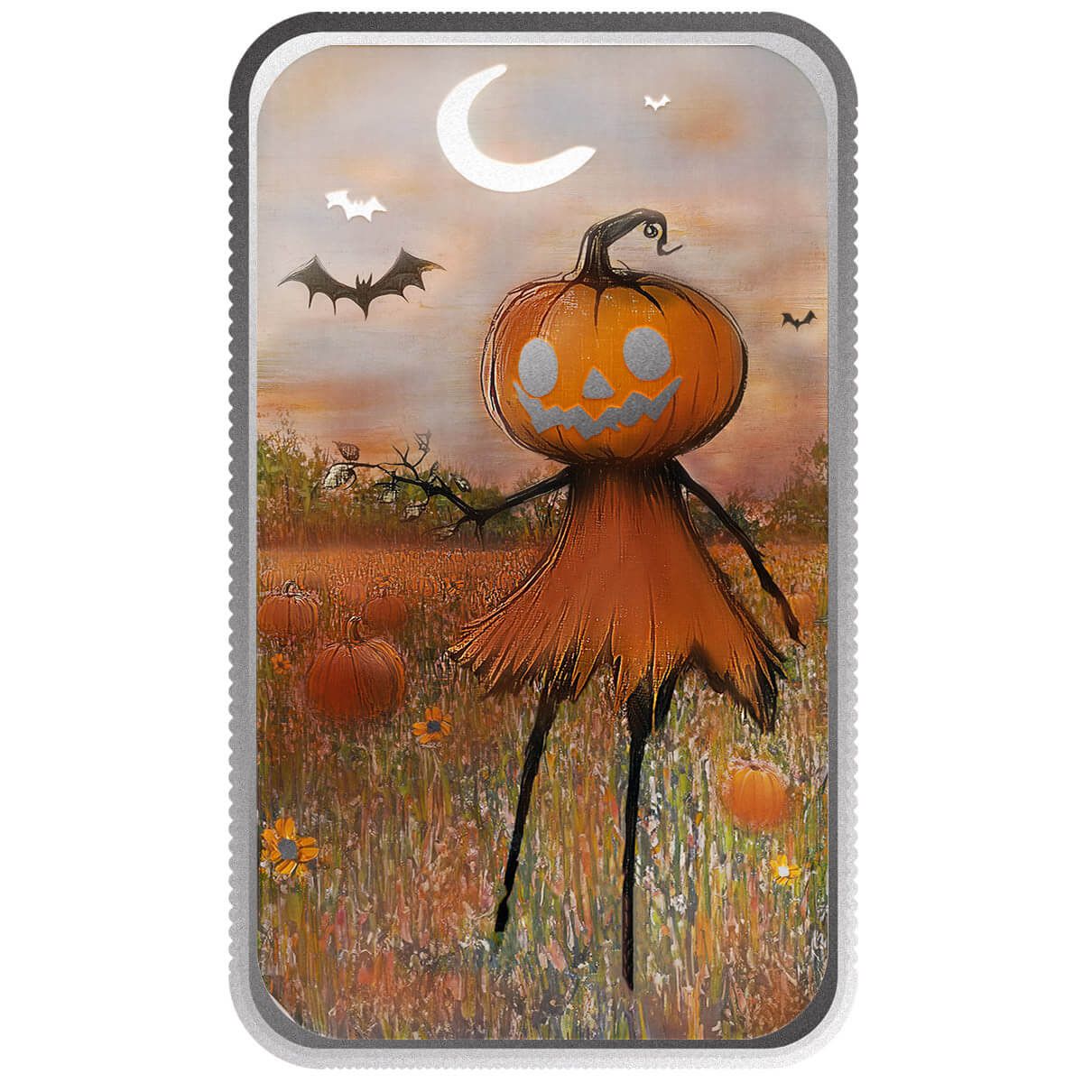 2024 Carving Time 1 oz Silver Halloween Color Bar