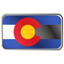2024 Scottsdale Mint United States Flag Series 1 Troy Ounce 999 Fine Silver Colorado