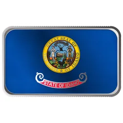 2024 Scottsdale Mint United States Flag Series 1 Troy Ounce 999 Fine Silver Idaho