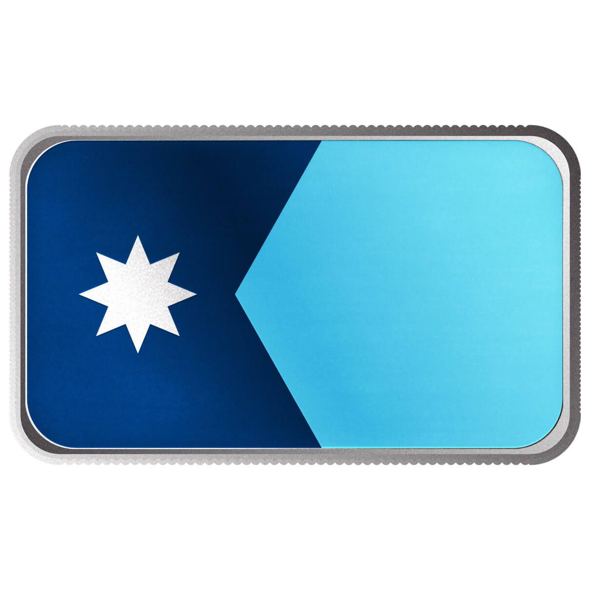 Minnesota State Flag 1 oz Silver Color Bar