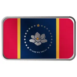 2024 Scottsdale Mint United States Flag Series 1 Troy Ounce 999 Fine Silver Mississippi