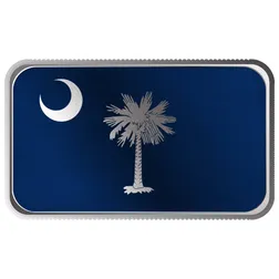2024 Scottsdale Mint United States Flag Series 1 Troy Ounce 999 Fine Silver South Carolina