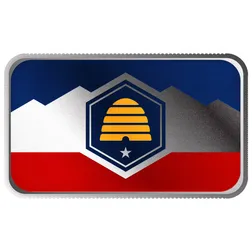 2024 Scottsdale Mint United States Flag Series 1 Troy Ounce 999 Fine Silver Utah