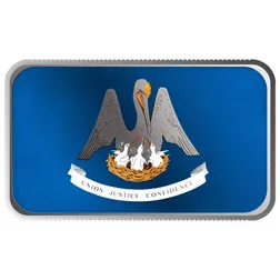 2024 Scottsdale Mint United States Flag Series 1 Troy Ounce 999 Fine Silver Louisiana