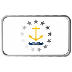 2024 Scottsdale Mint United States Flag Series 1 Troy Ounce 999 Fine Silver Rhode Island