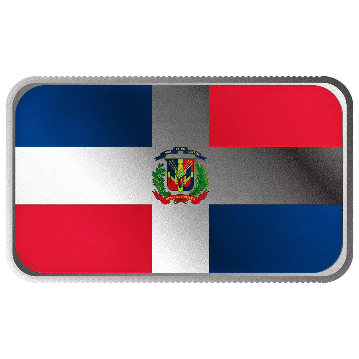 Shop Dominican Republic Country Flag 1 Troy Ounce 999 Fine Silver