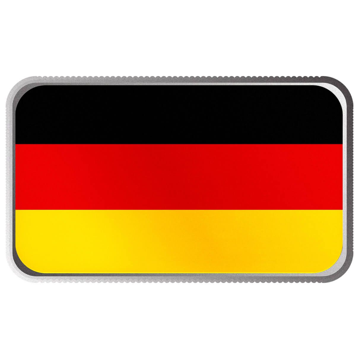Shop Germany Country Flag 1 Troy Ounce 999 Fine Silver Color Bar