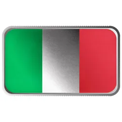 2024 Scottsdale Mint World Flag Series 1 Troy Ounce 999 Fine Silver Italy