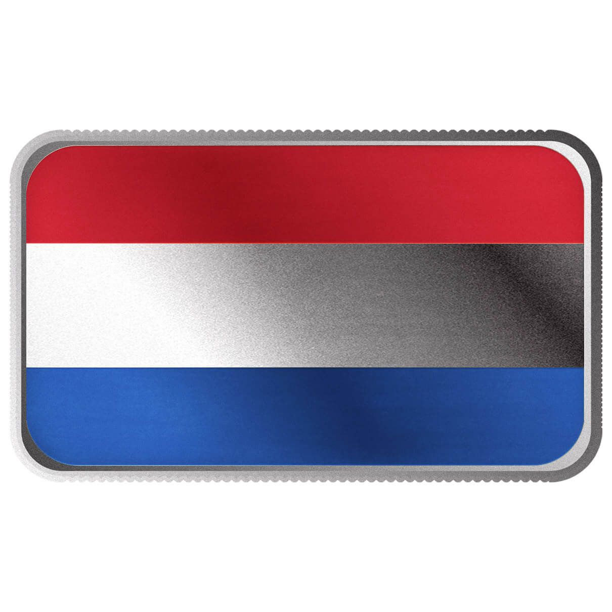 Netherlands Country Flag 1 oz Silver Color Bar
