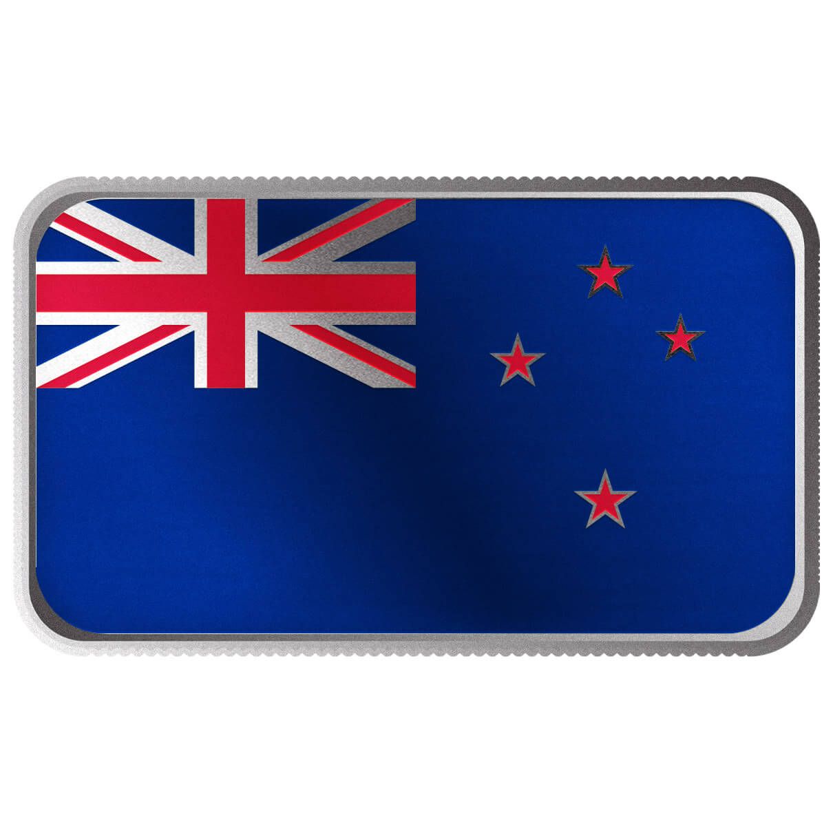 Shop New Zealand Country Flag 1 Troy Ounce 999 Fine Silver Color Bar