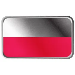 2024 Scottsdale Mint World Flag Series 1 Troy Ounce 999 Fine Silver Poland