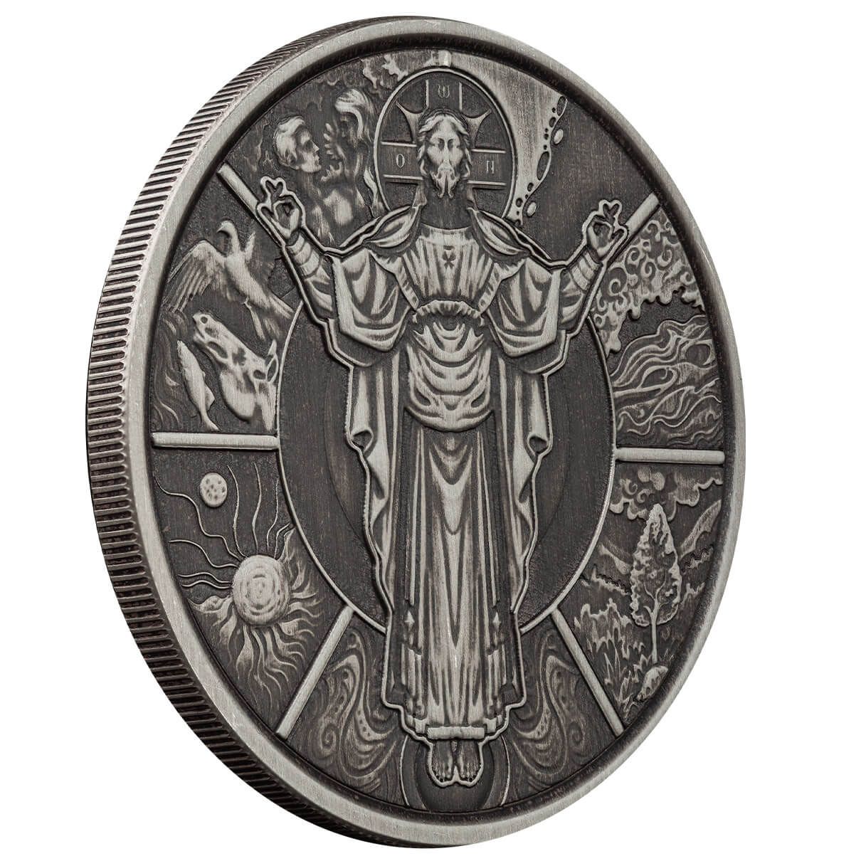 2024 Samoa Jesus Collection: The Creator 1 oz Silver Antique Coin