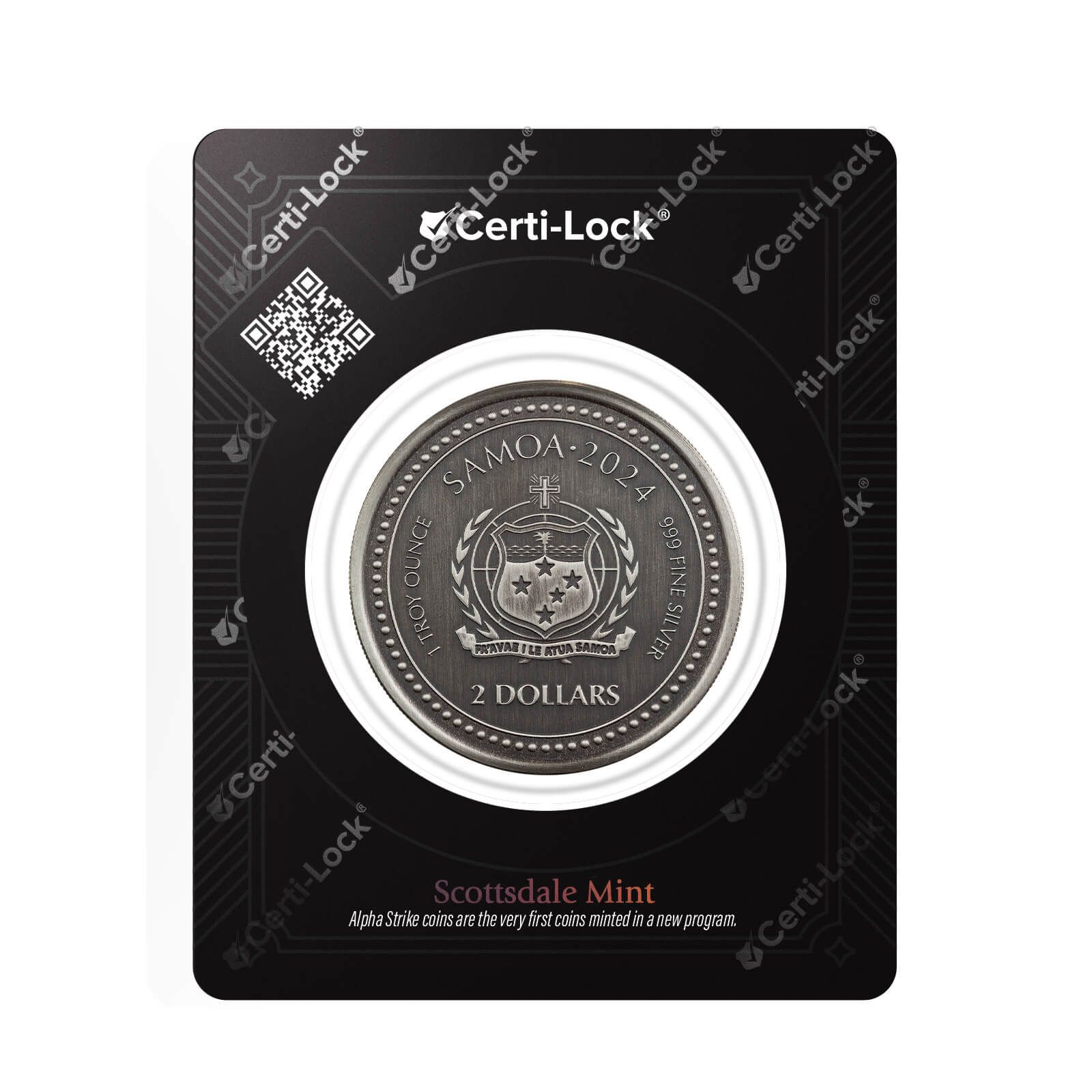 2024 Samoa Jesus Collection: The Creator 1 oz Silver Antique Coin Alpha  Strike