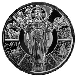 2024 Scottsdale Mint Samoa The Jesus Collection Genesis Jesus As Creator 1 Troy Ounce 999 Fine Silver Proof Like Legal Tender Coin 02