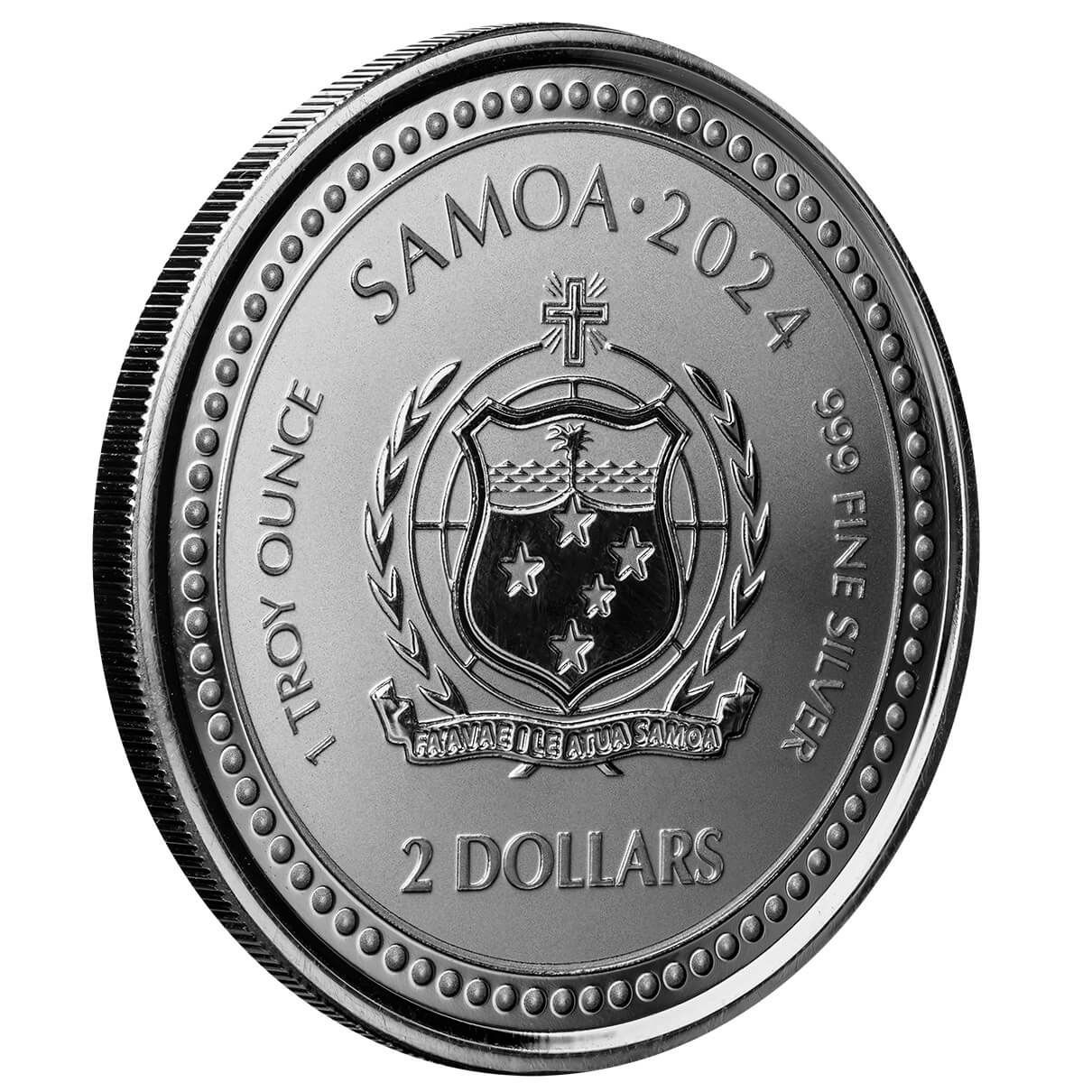 2024 Samoa Jesus Collection: The Creator 1 oz Silver Color Coin