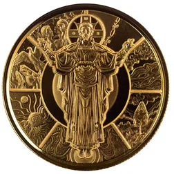2024 Scottsdale Mint Samoa The Jesus Collection Genesis Jesus As Creator 1 Troy Ounce 9999 Fine Gold Coin 04