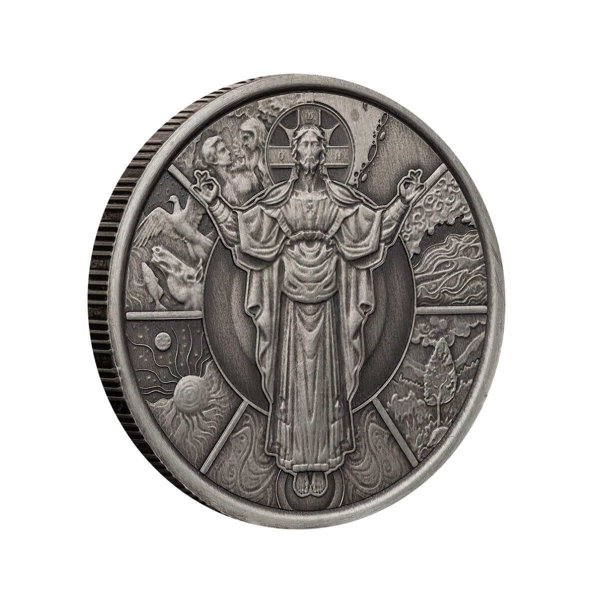 2024 Samoa Jesus Collection: The Creator 1/2 oz Silver Antique Coin
