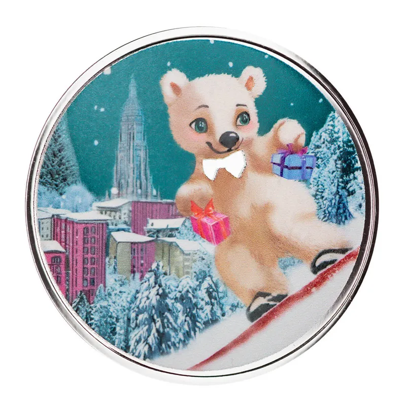 2024 Scottsdale Mint Christmas 1 Troy Ounce 999 Fine Silver Color Bars And Rounds 012