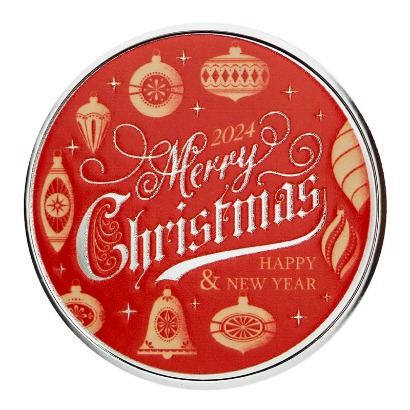 2024 Scottsdale Mint Christmas 1 Troy Ounce 999 Fine Silver Color Bars And Rounds 018