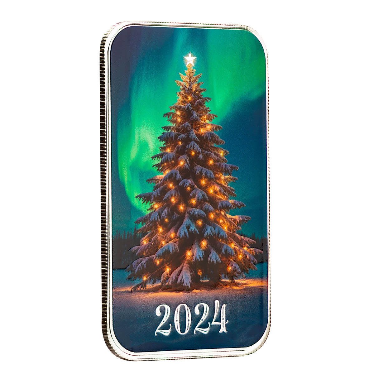 Lighting the Tree 1 oz Silver Color Bar