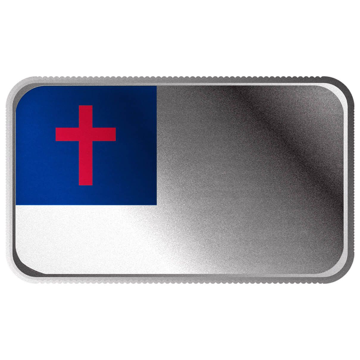 Christian Historic Flag 1 oz Silver Color Bar