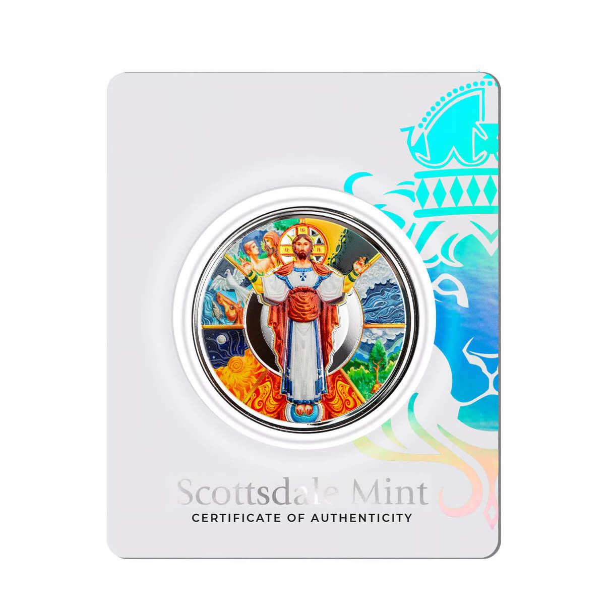 2024 Samoa Jesus Collection: The Creator 1 oz Silver Color Coin